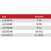Lahti Pro Rękawice Juodos ir mėlynos latekso pirštinės l211608p, kartonas, "8", ce, Lahti