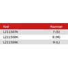 Lahti Pro Rękawice Violetinės latekso pirštinės l211508p, kartonas, "8", ce, Lahti