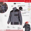 Lahti Pro Bluza, Pilkas ir juodas džemperis, dydis „xl (56)“, ce, Lahti