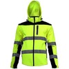 Lahti Pro Įspėjamasis softshell džemperis su nuimamomis rankovėmis, geltonas, "L", ce, Lahti