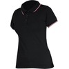 Lahti Pro Marškinėliai Moteriški polo marškinėliai 190 g/m2, juodi, "s", ce, Lahti