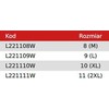 Lahti Pro Rękawice Nitrilo pirštinės, juodos ir violetinės, l221111p, 12 porų, "11", ce,lahti