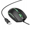 Wire pelė žaidimams Hoco USB A 2400 dpi GM37 juodas