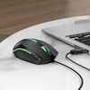 Wire pelė žaidimams Hoco USB A 2400 dpi GM37 juodas
