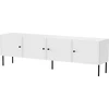 Laikiklis Cama Meble 4D RTV cabinet PALAZZO BIS 201x40x60 baltas matt