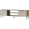 Laikiklis Cama Meble Cama ALMERA televizoriaus spintelė 180,5x42x52,5 riešuto/kašmyro