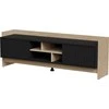 Laikiklis Cama Meble Cama RTV PORTO 2D cabinet 150x38x50 oak/juodas