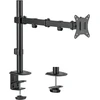 Vieno monitoriaus stalo laikiklis DELTACO, pakreipiamas, pasukamas, pasukamas, 13–32", 9kg / ARM-0303-B / 1903411