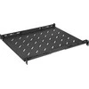 INTELLINET 19" su kintamo aukščio bėgeliais fiksuotam montavimui 1U, 550-750 mm Gylis, Juodas, 714112