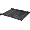 INTELLINET 19" su kintamo aukščio bėgeliais fiksuotam montavimui 1U, 550-750 mm Gylis, Juodas, 714112