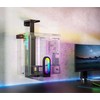 Ultradesk FLANK Kompiuterio laikiklis po stalu, RGB, juodas