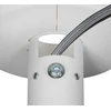 B-Tech SYSTEM V - Fiksuotas lubinis laikiklis Ø38 mm stulpams, Tvirtinimas, Vidinis, Baltas, Vidinis, 75 kg, 12 cm