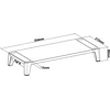 Laikiklis InLine® monitoriaus platforma+ su 2x USB 3.2 Gen1 ir QC3 įkrovimo prievadais, 80 mm, maks. 15 kg