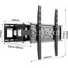 Laikiklis LED/LCD TV MONTAVIMAS 32-70" 40KG UY-150 ART vertikalus/horizontalus reguliavimas 52-350mm vieno dydžio