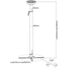 Laikiklis do projektorów MultiBrackets Multibrackets M Projektorius Mount HD 970-1500mm, Ceiling, 30 kg, Baltas, Manual, 970 - 1500 mm, 360°