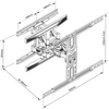 Multibrackets Daugiafunkcis laikiklis M VESA FLEXARM L PILNO JUDESIO DVIGUBAS