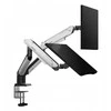 2 monitorių laikiklis AndaSeat Stealth PRO II Duo, 19 cm³, 17–42 colių, baltas
