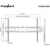 Nedis Laikiklis sieninis fiksuotas TV 60-100" (maks, 75kg), juodas