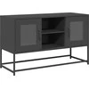 TV staliukas Televizoriaus spintelė, juoda, 100,5x39x60,5cm, plienas