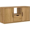 Laikiklis TV spintelė su stalčiumi ODDA, 79x24x40 cm, pušies medienos masyvas