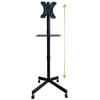 Laikiklis Techly Mobilus vežimėlio stovas televizoriams 32-60" iki 40 kg, reguliuojama AV lentyna