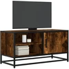 TV staliukas Televizoriaus spintelė, dūminė, 80x34,5x40cm, mediena/metalas