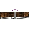 TV staliukas Televizoriaus spintelė, dūminė, 80x34,5x40cm, mediena/metalas