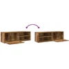 TV staliukas televizoriaus spintelė Old Wood 120x34x37 cm Engineered Wood