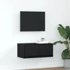 TV staliukas Televizoriaus spintelė, juodas ąžuolas, 60x31x25,5 cm, mediena