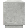 TV staliukas TV spintelė su LED lemputėmis, betono pilka, 160,5x41x50 cm