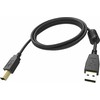Kabelis USB Vision USB-A - USB-B 5 m Juodas (TC 5MUSB/BL)
