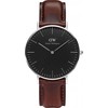 Laikrodis DANIEL WELLINGTON DW00100143. Kvarcas, Juoda Spalva. Moteris.
