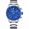 Laikrodis Giewont Vyriškas laikrodis Giewont Chronograph Sapphire Sidabrinė Mėlyna GW9580-B3