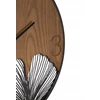 Sieninis laikrodis WOOD, rudos spalvos, Ø 60 cm