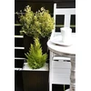 Lamela Vazonas Juka rotango 400x400mm, Tamsiai rudas