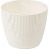 Gėlių vazonas Lamela Magnolia 752-05, plastikinis, baltas