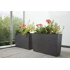 Lamela Skrzynka balkonowa BEGONIA LA627-05, Doniczka prostokątna 56x19 cm, Kolor Baltas, Lamela