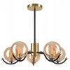 Pakabinamas šviestuvas Lampa wisząca Lamkur Lamkur Georgia 49281 lampa wisząca zwis 5x5W G9 auksinė/juoda