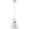 Lamkur Lamkur Danielle 31798 pakabinamas šviestuvas palėpėje pakabinamas šviestuvas metalinio gaubto dubuo 1x60W E27 smėlio spalvos/medinis
