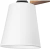 Lamkur Lamkur Lula 47614 sieninis šviestuvas sieninis šviestuvas boho medinio audinio gaubtas 1x60W E27 baltas/medinis
