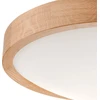 Lamkur lubinis šviestuvas, medinis ąžuolinis LED lubinis šviestuvas, 2 šviesų išgaubtas, 37 cm