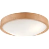 Lamkur lubinis šviestuvas, medinis ąžuolinis LED lubinis šviestuvas, 2 šviesų išgaubtas, 37 cm