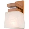 Sieninis šviestuvas Kinkiet Lamkur Mikė 11646 kinkiet lampa ścienna 1x60W E27 drewniany/balta