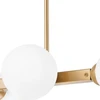 Lamkur pakabinamas šviestuvas Lamkur Astro 45092 modernistinis rutulinis pakabinamas šviestuvas su stiklo gaubtais 4x5W G9 balta/auksinė