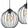 Lamkur pakabinamas šviestuvas Lamkur Zoya 45405 pakabinamas šviestuvas metalinis palėpės narvas 2x60W E27 juodas