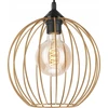 Lamkur pakabinamas šviestuvas Lamkur Zoya 45153 pakabinamas šviestuvas modernus palėpės metalinis narvas 1x60W E27 auksinis/juodas
