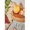 Lampa stołowa Lamkur Sally 43487 lampa stołowa lampka rustykalna rock 1x25W E14 bursztyn/drewno