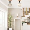 Lubinis šviestuvas Lampa sufitowa Lamkur Vito 41759 plafon lampa sufitowa spot rustykalny metalowy 1x60W E27 juoda/drewno