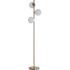 Lampa podłogowa Light Prestige Złota podłogowa lampa stojąca Dorado mleczne bańki do salonu