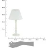 Bikuvalt Šviestuvas stalinis su gaubtu baltas D20xH36 cm Atmosphera 121560